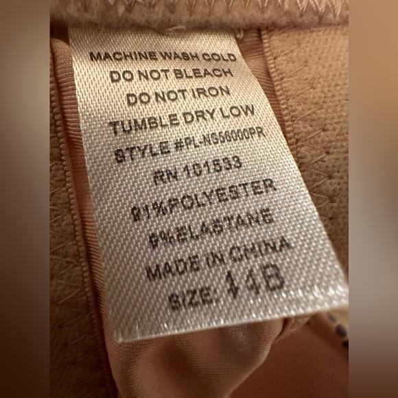 Carrie Amber Bra Beige/ Blue Dot Lazer Plaid NWT Size 44B - Picture 6 of 6